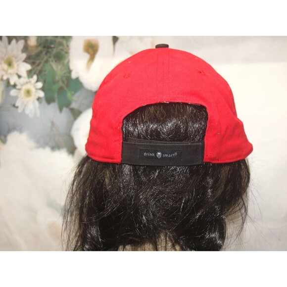 Jim Beam Racing Hat Strapback Cap Mens Red Black Robby Gordon Liquor #7 NASCAR - Picture 3 of 5